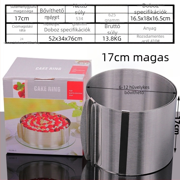 Ha rozsdamentes acélból készült mousse kört, kereket, kézzel állítható torta kör tortaformát keresel, DIY több alakú szívet