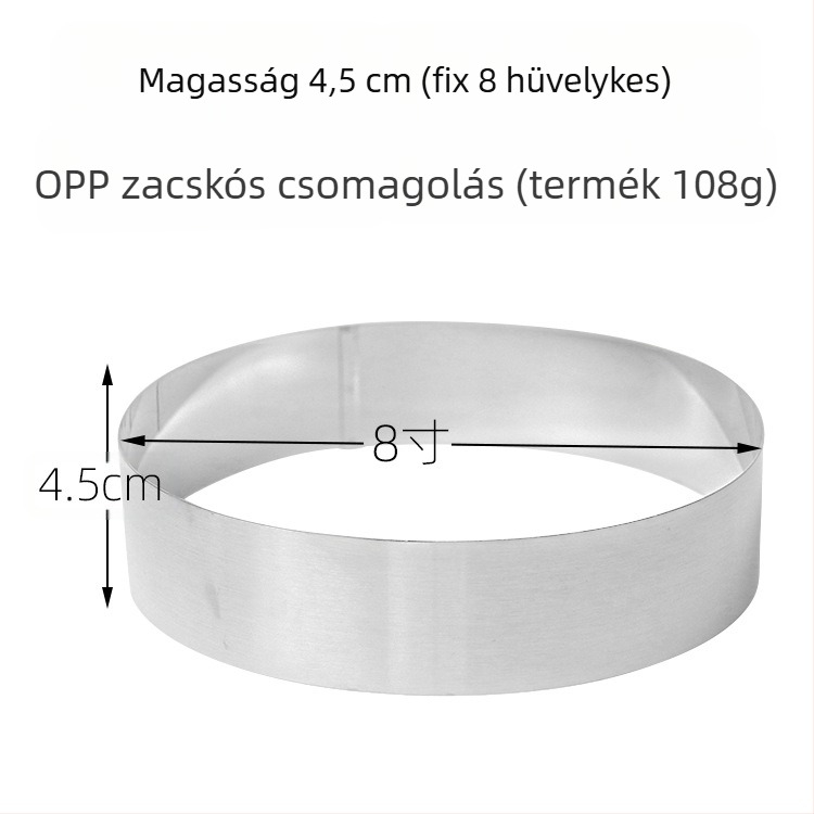 Ha rozsdamentes acélból készült mousse kört, kereket, kézzel állítható torta kör tortaformát keresel, DIY több alakú szívet