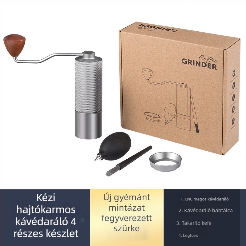 Kézi daráló hordozható otthoni kávébab kézi kézi daráló kávéfőző kézi daráló