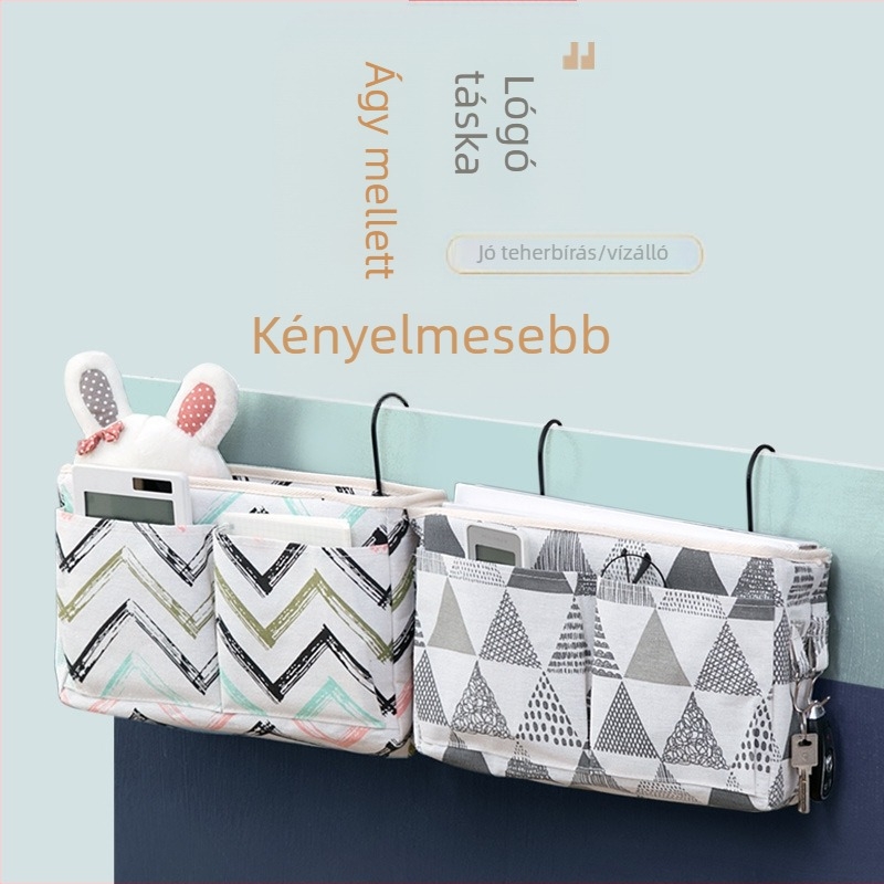 Többfunkciós éjjeli táska, főiskolai kollégiumi éjjeli táska, szövetből készült akasztós kosár, ágynemű elrendezés, tároló műtárgy