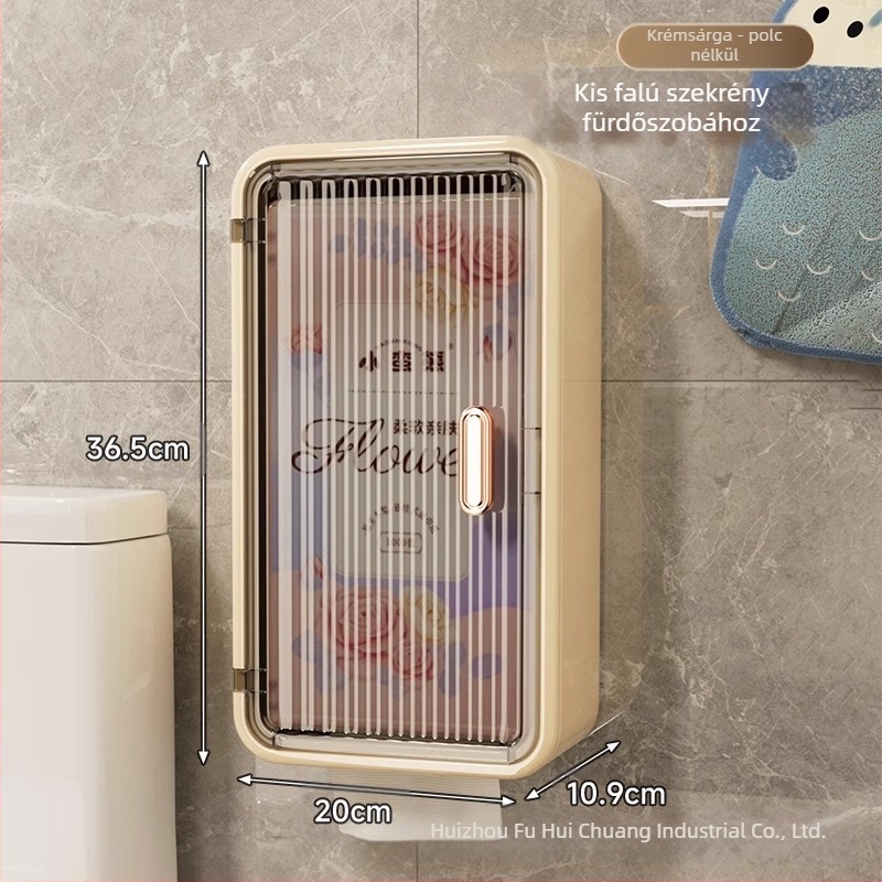 Egészségügyi betét tárolódoboz WC arcmosáshoz és rajzpapír tároló nagynéni törölköző vízálló fürdőszobai kis fali szekrény műtárgy WC-papír doboz