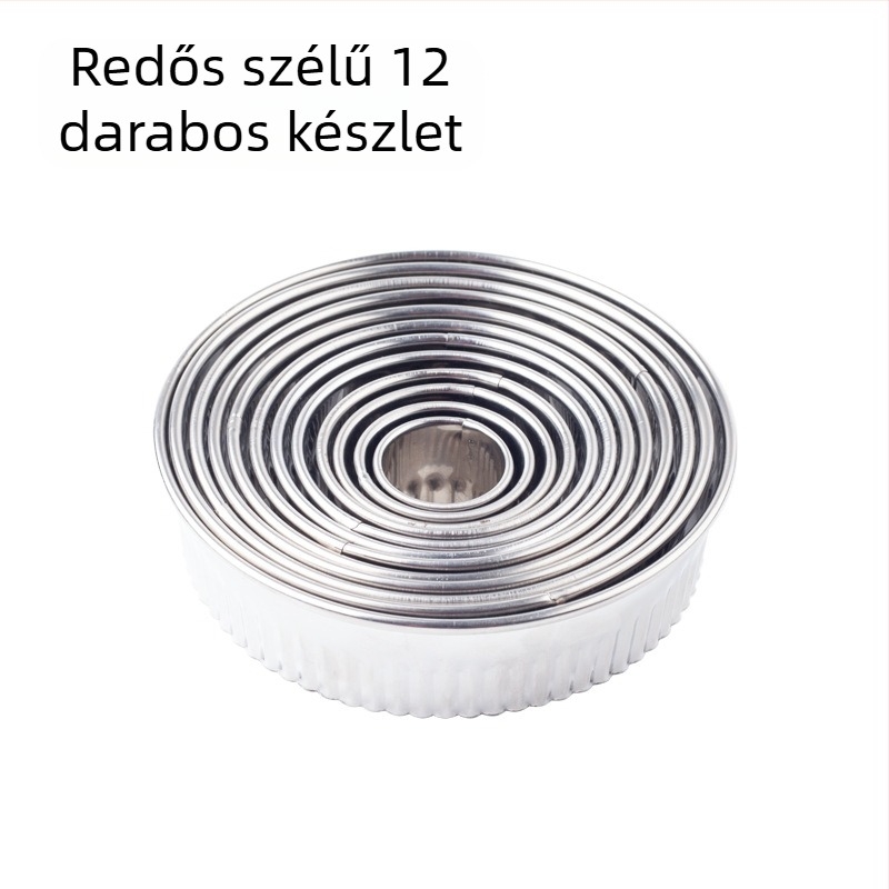 Rozsdamentes acél gombóc héj háromrészes forma konyhai gombóc héj nagy és közepes kis méretű rozsdamentes acél fogászati kör alakú vágás