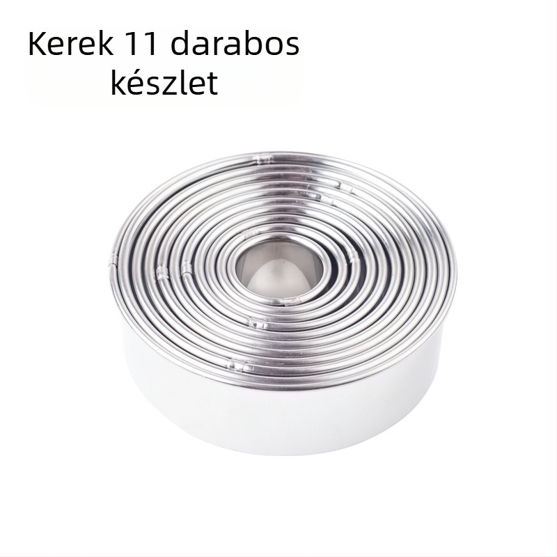 Rozsdamentes acél gombóc héj háromrészes forma konyhai gombóc héj nagy és közepes kis méretű rozsdamentes acél fogászati kör alakú vágás