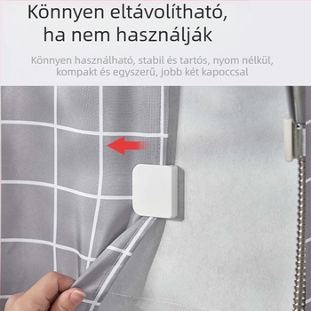 Japán ütésmentes fürdőszobai zuhanyfüggöny-csipesz, szélálló, cseppálló zuhanyfüggöny, fix csipesz, zuhanyfali csattal rögzíthető függönykapocs, kampó