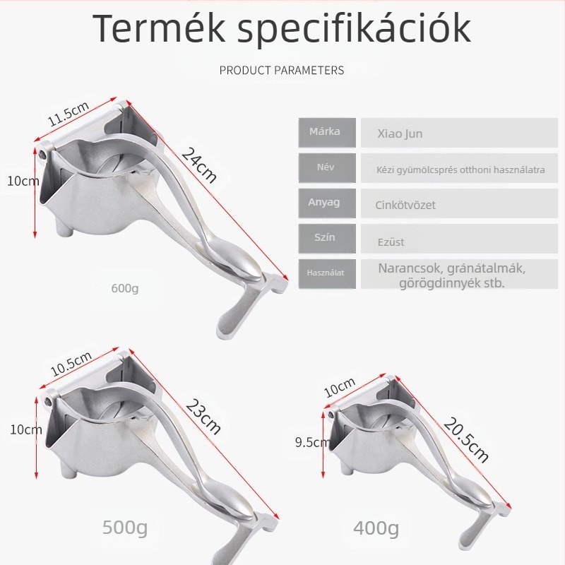 Kézi gyümölcscentrifuga gyümölcscentrifuga háztartási gyümölcsgép citrom bilincs elválasztó lé extrudálás alumínium ötvözet gyümölcscentrifuga nagykereskedelem