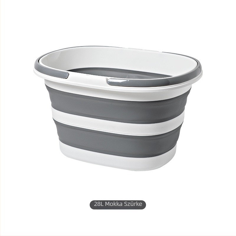 Kültéri kemping piknik autó hordozható tároló hengerelt összecsukható vödör és szennyes ruhakosár háztartási falra szerelhető fürdőszobai szennyeskosár