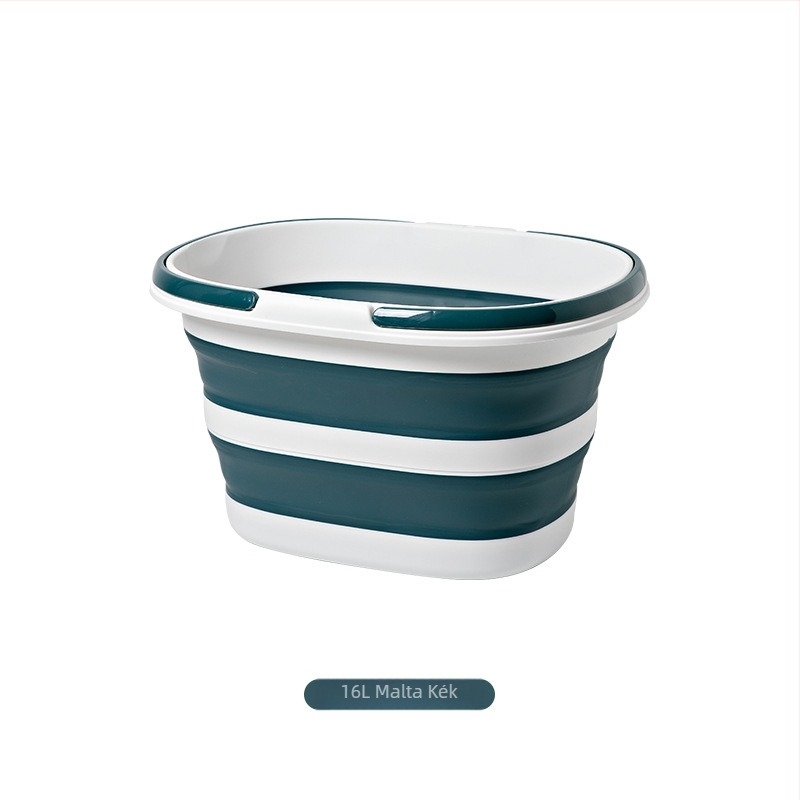 Kültéri kemping piknik autó hordozható tároló hengerelt összecsukható vödör és szennyes ruhakosár háztartási falra szerelhető fürdőszobai szennyeskosár