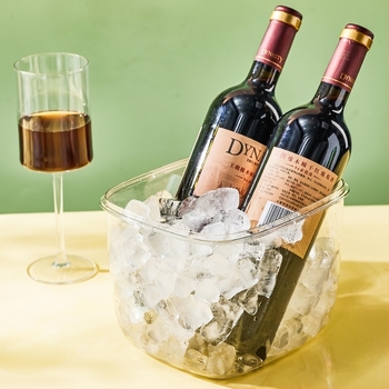 Jégvödör Háztartási pezsgős sörösvödör Internetes hírességek műanyag jégtálca Jégdoboz Bárkellékek Kültéri táska Átlátszó jégvödör