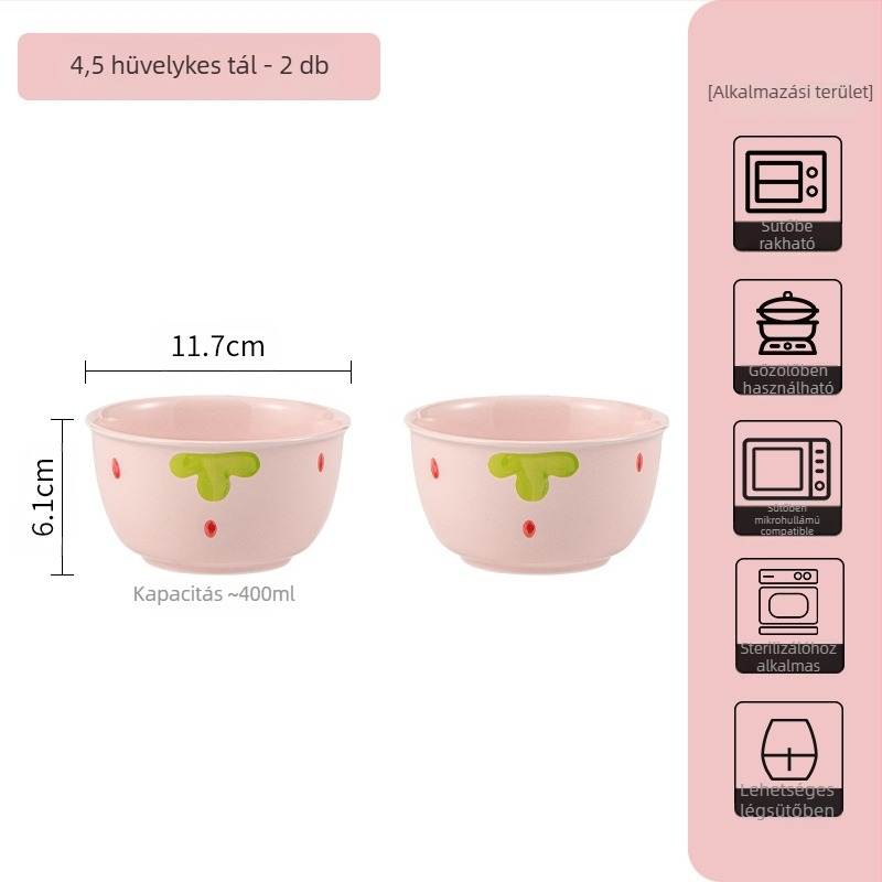 Epres ételek háztartási viselet aranyos étkészlet kreatív értékes tányér rizses ételek tálas viselet