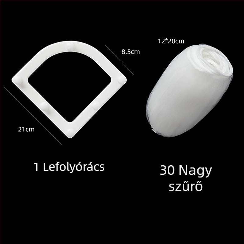 Konyhai mosogató önálló lefolyózsák eldobható maradék levesmaradék zsák szemeteszsák blokkolásgátló szűrőzsák