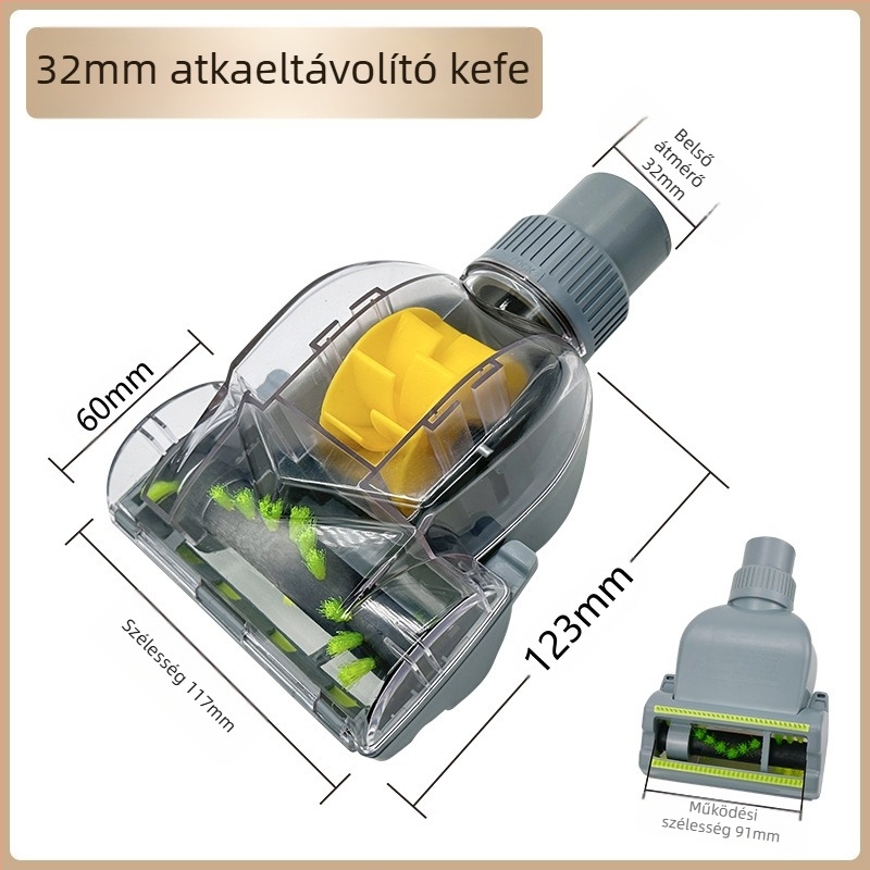 Midea Jano háztartási porszívó tartozékokhoz alkalmas, porkefe, atkakefe, szívófejes kefe, pneumatikus kefehenger, 3235