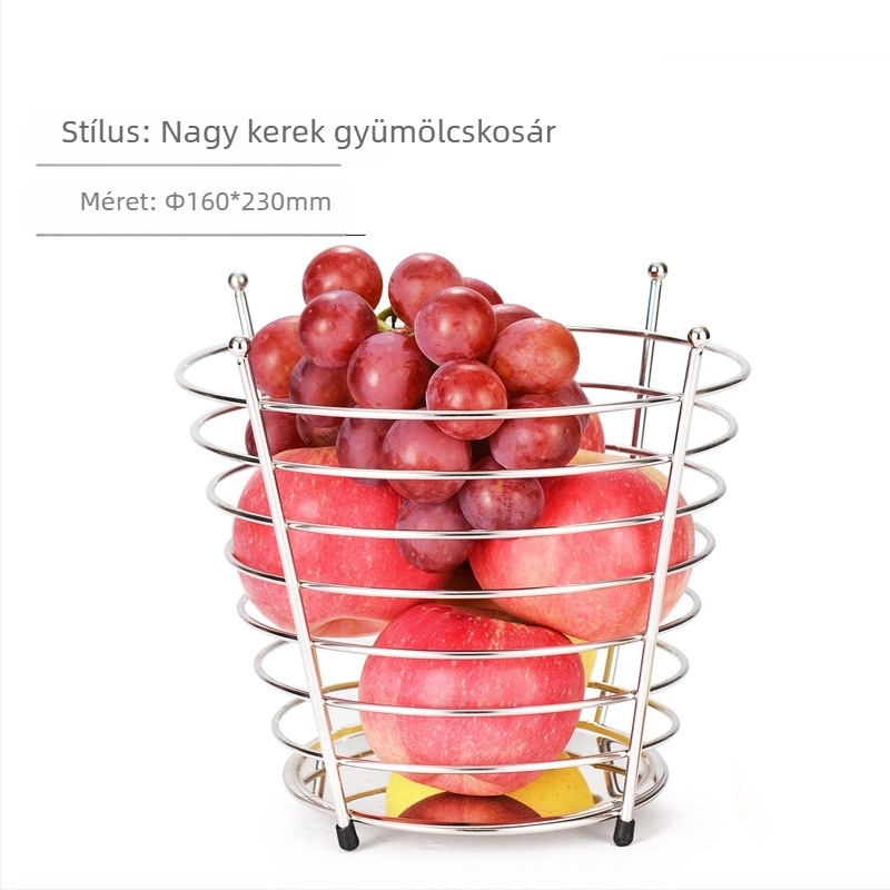 Nagykereskedelmi gyümölcskosár kreatív nappali európai stílusú háztartási dohányzóasztal háromrétegű állvány snack internetes népszerű nagyméretű, többrétegű tároló