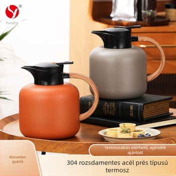 Tea vákuumos kanna kétrétegű hőszigeteléssel, forrázásgátló termosz nagy kapacitású hőtartó palack kiváló minőségű ajándékok