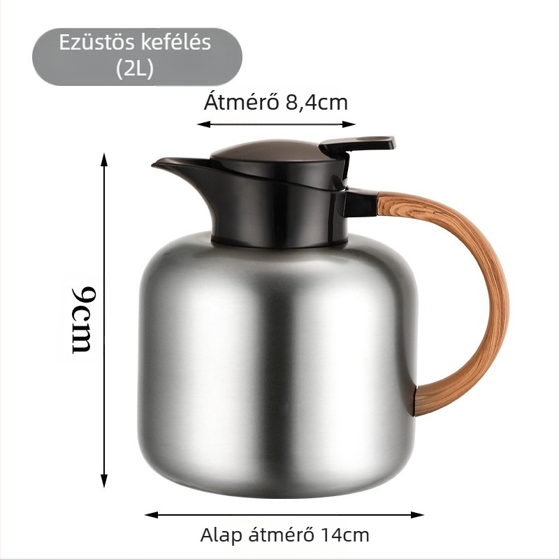 Tea vákuumos kanna kétrétegű hőszigeteléssel, forrázásgátló termosz nagy kapacitású hőtartó palack kiváló minőségű ajándékok