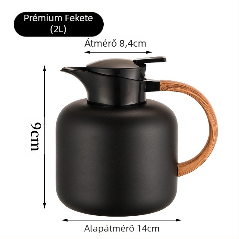 Tea vákuumos kanna kétrétegű hőszigeteléssel, forrázásgátló termosz nagy kapacitású hőtartó palack kiváló minőségű ajándékok