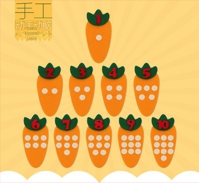 Óvodai játékterem sarokjátékok Házi készítésű digitális oktatójátékok Tanítási segédeszközök Nem szőtt filc Kézzel készített anyagok