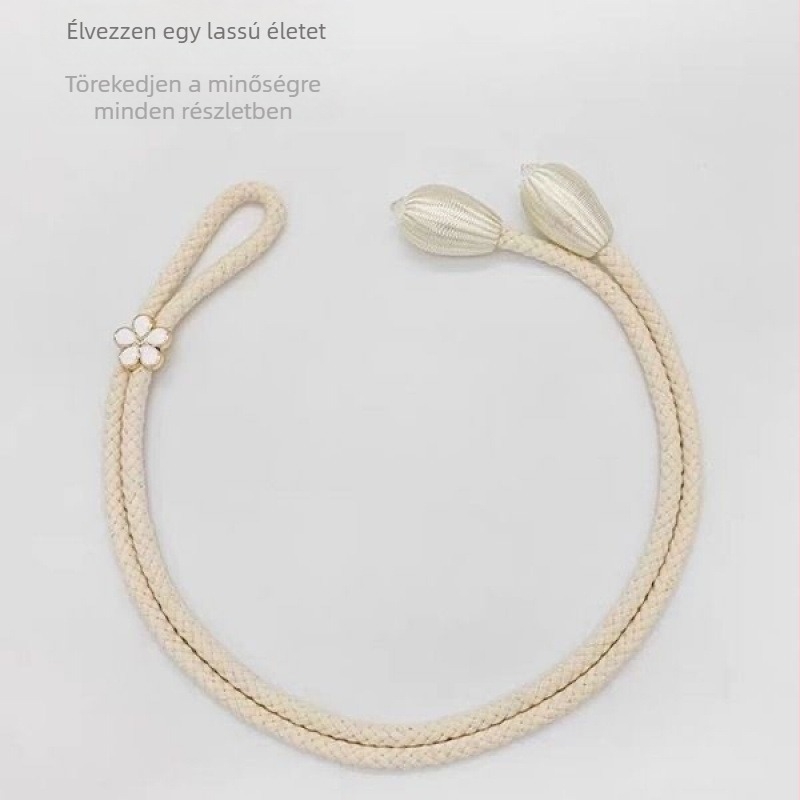 Állítható függönypánt Divatos modern egyszerű géz függönypánt Fix pánt Kötél Kreatív kiegészítők Virágtároló csat