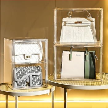 Vakdobozos tároló állvány Bubble Mate babakiállító doboz Átlátszó porálló hintaszekrény Lego kézi tárolódoboz