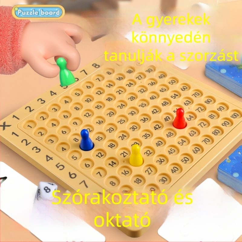 Kilenc-kilenc szorzótábla általános iskolai matematika gyermek kirakó 99 szorzás korai nevelés asztali játék taneszközök külkereskedelem határokon átnyúló játékok