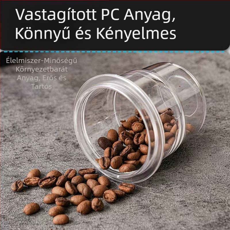 Olasz kávéfőző por csatlakozó vizuális porpohár műanyag por csatlakozó légyvédő por 58 mm-es kávébab mérőpohár