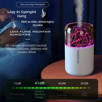 Határokon átnyúló usb mini vulkán párásító hálószoba kis háztartási autó asztali iroda színes hangulatfény