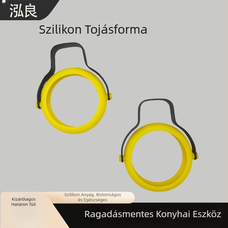 Kreatív szilikon omlett forma Torta forma Sütőipari konyhai eszközök Kerek tapadásmentes omlett Tükörtojás omlett