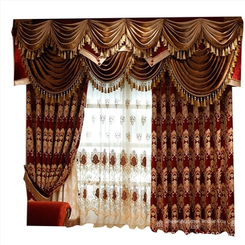 Tengerentúli raktárban, határokon átnyúló nagykereskedelmi, kiváló minőségű, európai villaklubból készült, vastagított zsenília jacquard függönyrobbanás