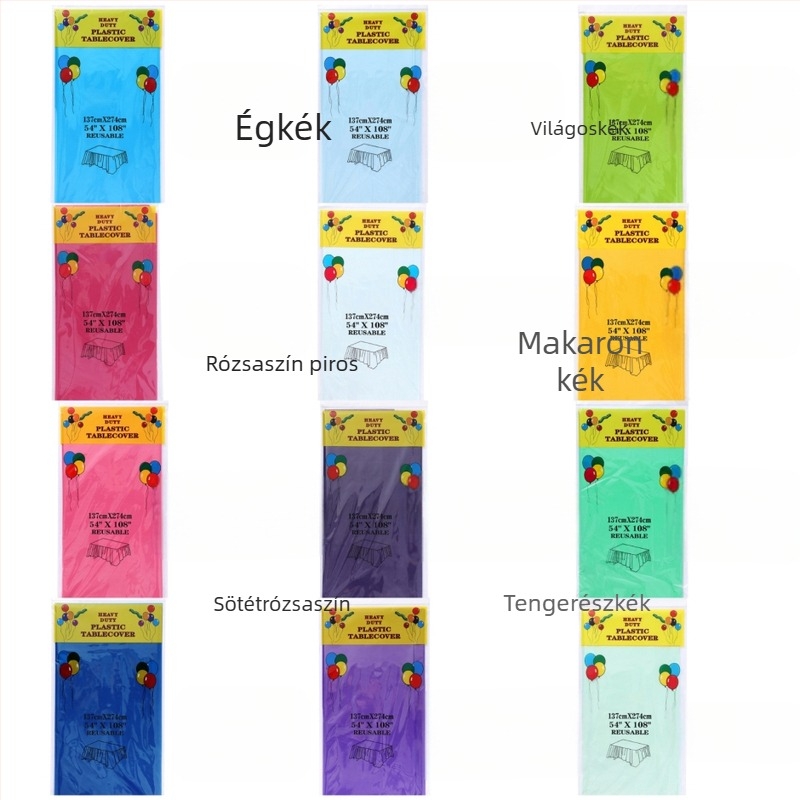 raktáron nagykereskedelmi eldobható téglalap alakú terítő peva sima 30 színű opcionális parti terítő 3 selyem vastag terítő