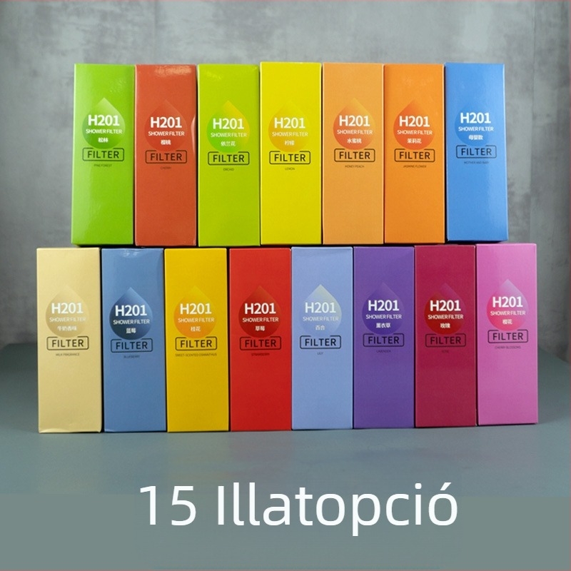 H201 Kád Zuhany Zuhany Fürdőszoba Illatszűrő Víztisztító Vízbemenet Maradék Klór Eltávolítás Vc Elülső Otthon Bőr Szépségápolás
