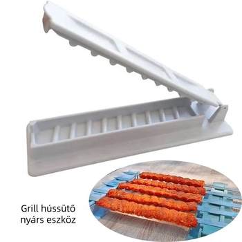 Barbecue nyárs húsforma kültéri hordozható kütyü határokon átnyúló nyársak kebab készítő grill
