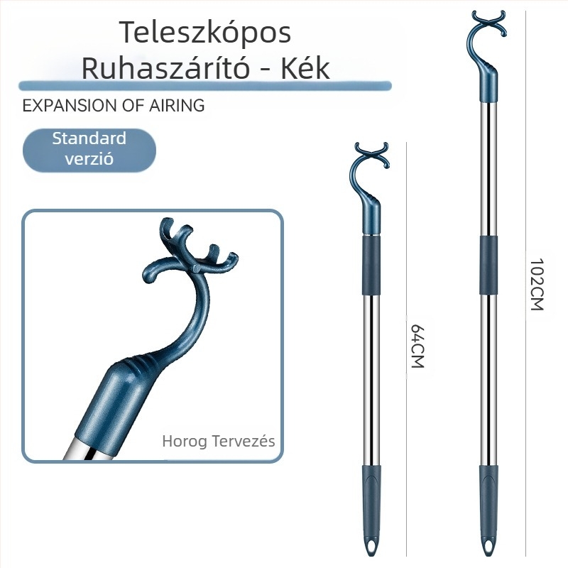 Erkélyes rozsdamentes acél ruhavilla, visszahúzható ruhaszárító rúd, megvastagított, megvastagított ruhavilla, ruhaszárító rúd, meghosszabbított ruhaszárító rúd nagykereskedelem