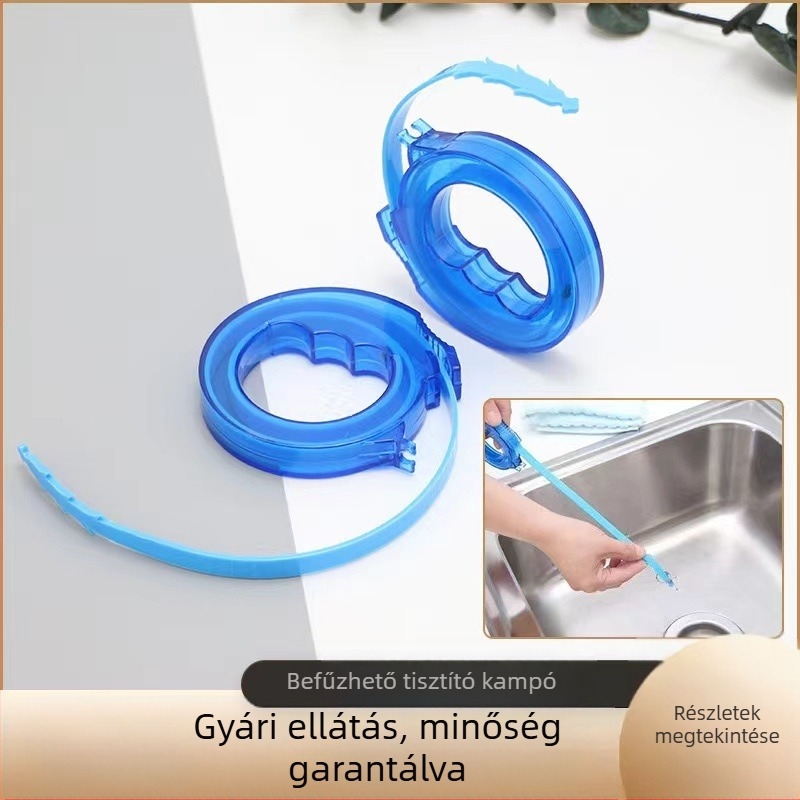 Konyhai behúzható cső kotrógép horog csatorna WC kotrógép mosogató blokkolásgátló tisztítóhorog haj kotrógép