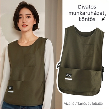 Vízlepergető szerszámmellény Háztartási konyhai kötény Vendéglátóipari különleges mellény 2025 Divatos főződerék férfiaknak és nőknek