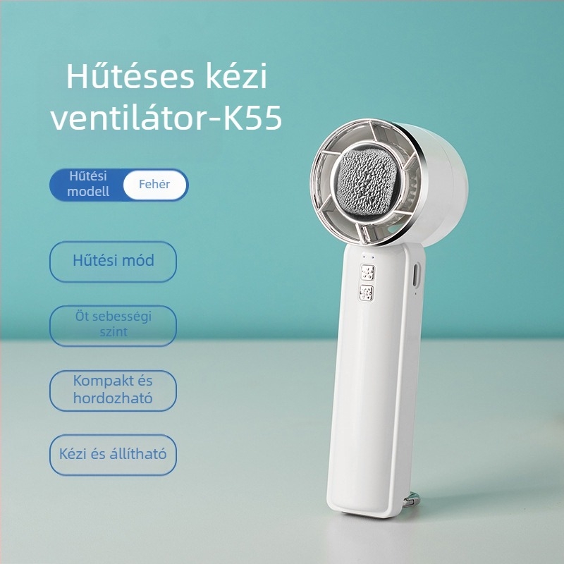 Új félvezető hűtőjég kompresszor kézi ventilátor hordozható hegymászó függő csat ventilátor 5 sebességes nagy szél asztali ventilátor