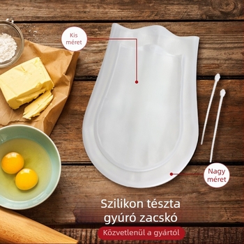konyhai háztartási szilikon tésztazsák tapadásmentes kézi dagasztó tészta haj tészta dagasztózsák szilikon tészta dagasztózsák sűrített élelmiszeripari minőségű