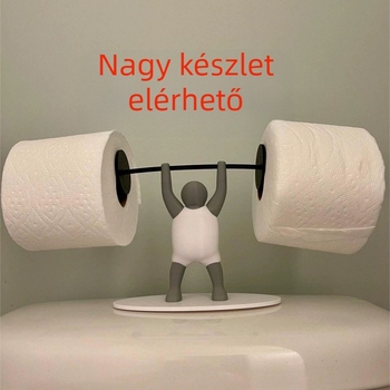 Határokon átnyúló új termékek 3D nyomtatású WC-papírtartó súlyemelés kis fürdőszobai papírtartó 3D nyomtatású dísztárgyak