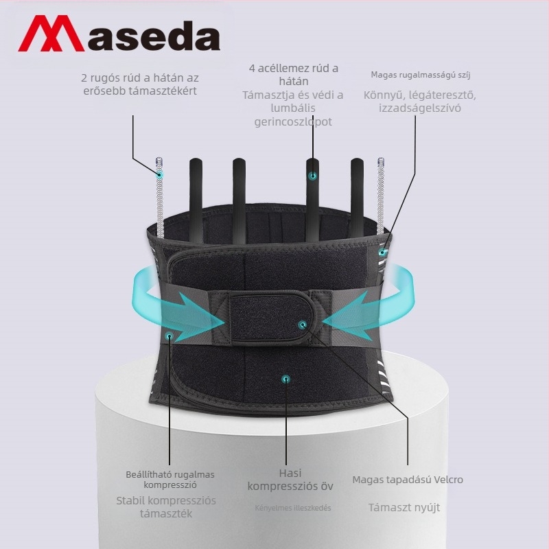 Védőöv légáteresztő fitnesz sport erőnléti felszerelés edzés férfi futás súlyemelés guggolás kemény húzás női deréktámasz