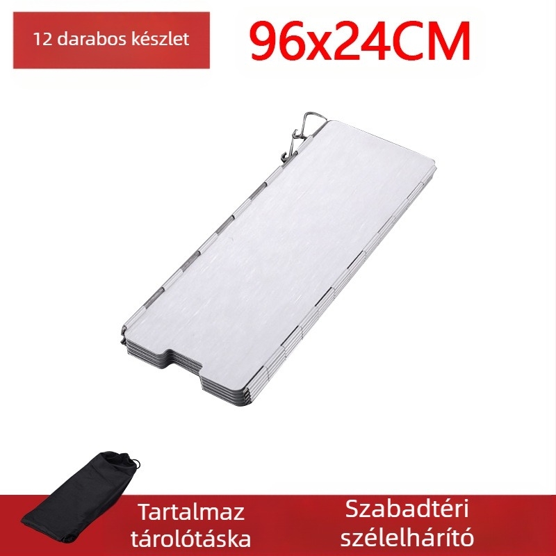 Szélvédő kültéri kazettás tűzhely szélvédő szélvédő szélálló gyűrűs tűzhely burkolat gáztűzhely kempingezés összecsukható kempingezés