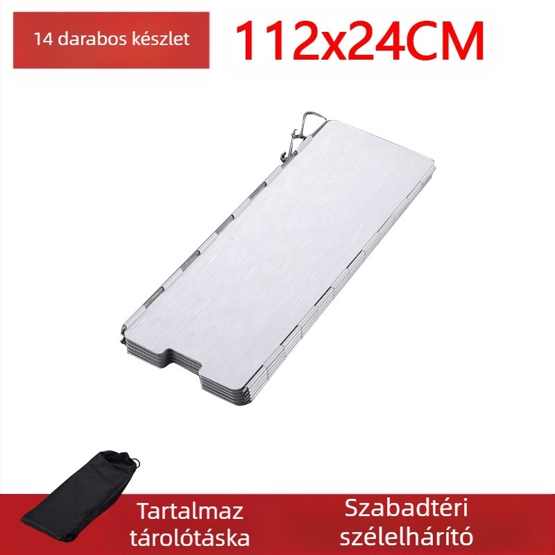 Szélvédő kültéri kazettás tűzhely szélvédő szélvédő szélálló gyűrűs tűzhely burkolat gáztűzhely kempingezés összecsukható kempingezés