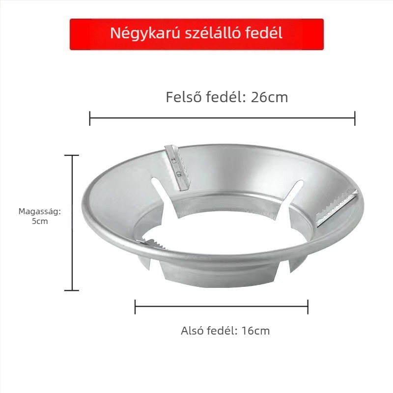 Szélvédő kültéri kazettás tűzhely szélvédő szélvédő szélálló gyűrűs tűzhely burkolat gáztűzhely kempingezés összecsukható kempingezés