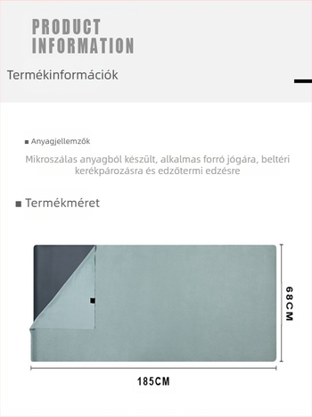 Hordozható jógaszőnyeg szövet könnyű, izzadságelnyelő, csúszásmentes beltéri jóga bolt törölköző fitnesz sport otthoni jóga törölköző