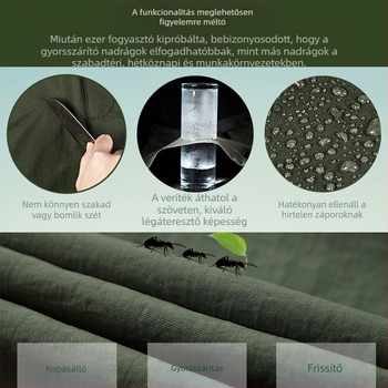 Öv nyári gyorsan száradó nadrág szett férfi vékony kültéri hegymászóruha nagy méretű munkaruhák 1025