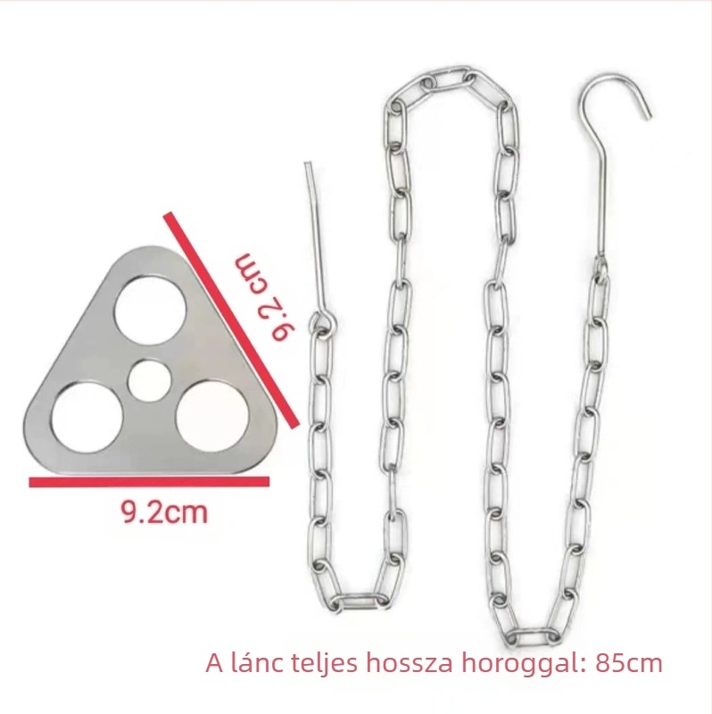 Kültéri tűzrakó állvány, függő edény, piknik tűzrakó állvány, rozsdamentes acél, hordozható, összecsukható állvány