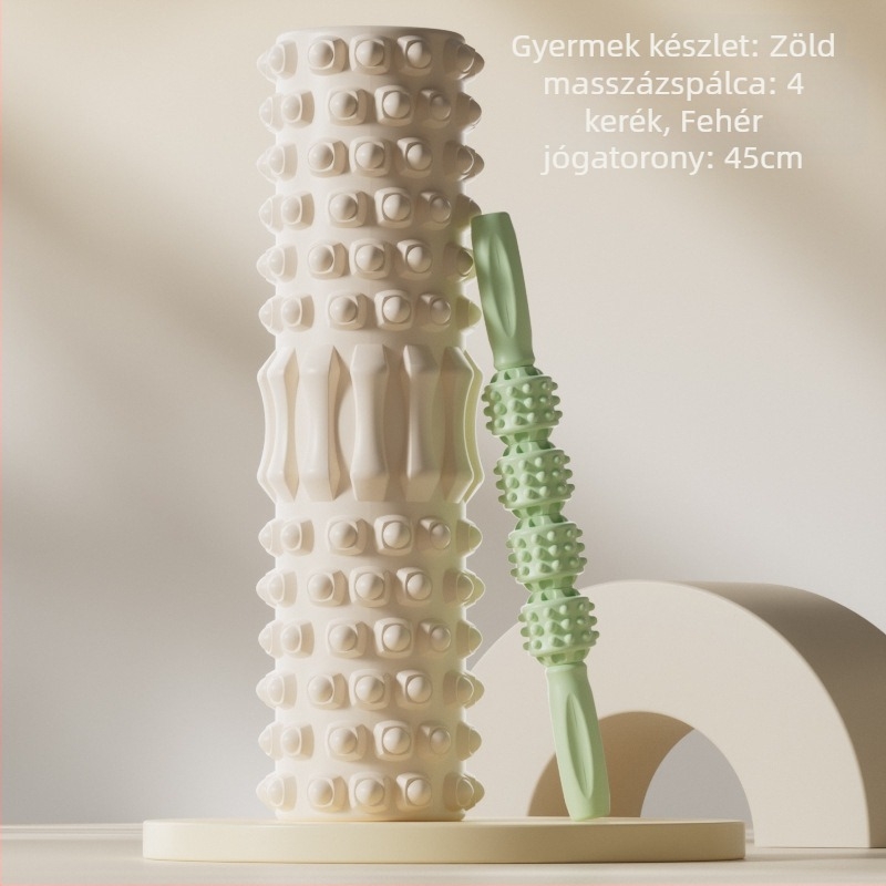 Gyermek masszázspálca jóga oszlop habszár szülő-gyermek jóga relaxációs láb nem hosszú, magas farkasfogú botgörgős masszírozó
