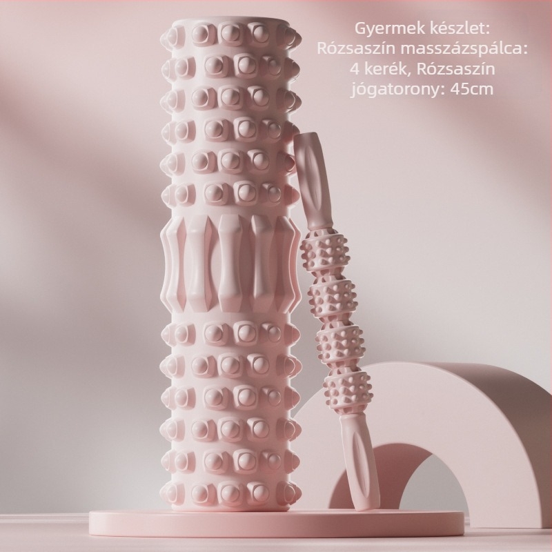 Gyermek masszázspálca jóga oszlop habszár szülő-gyermek jóga relaxációs láb nem hosszú, magas farkasfogú botgörgős masszírozó