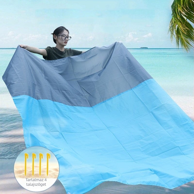ETRAVEL strandszőnyeg nedvességálló szőnyeg kültéri piknikszőnyeg szövet kirándulásokhoz tavaszi kiránduláshoz hordozható vízálló vastagított gyepszőnyeg