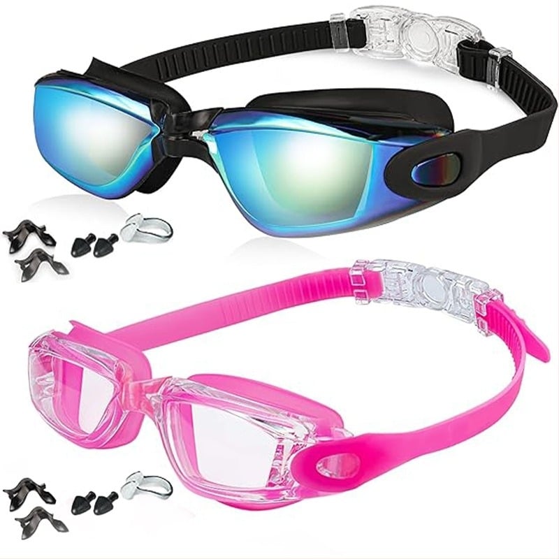 Határokon átnyúló robbanások úszószemüvegek kétrészes szilikon vízálló páramentes HD szemüveg felnőtt unisex úszószemüveg