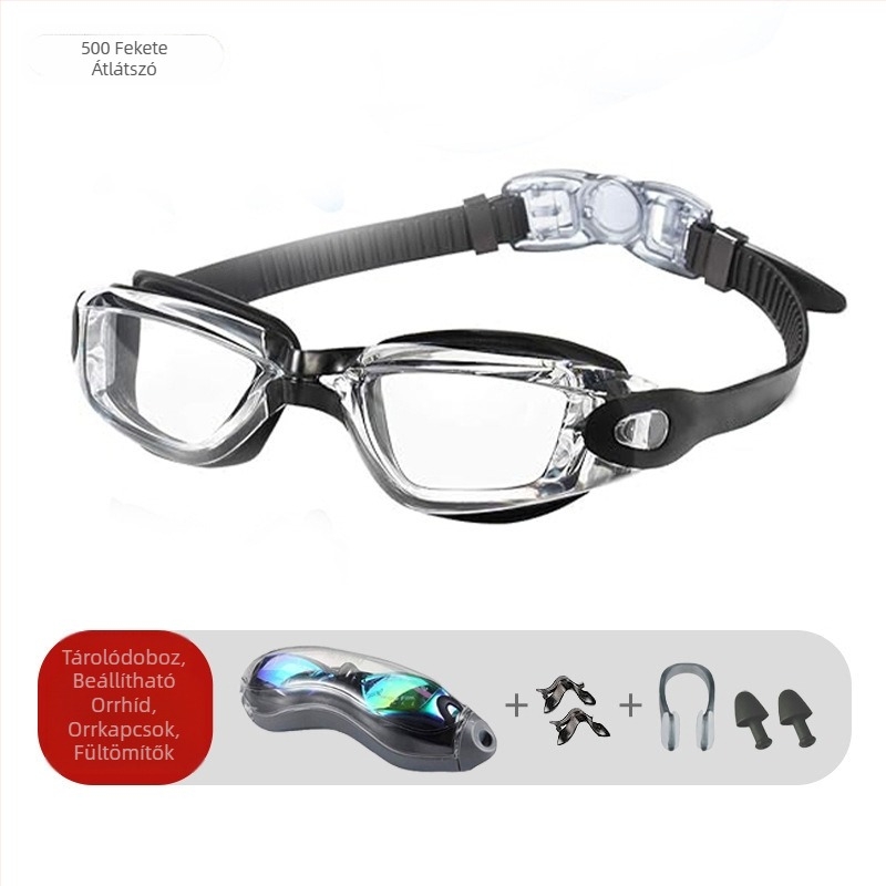 Határokon átnyúló robbanások úszószemüvegek kétrészes szilikon vízálló páramentes HD szemüveg felnőtt unisex úszószemüveg