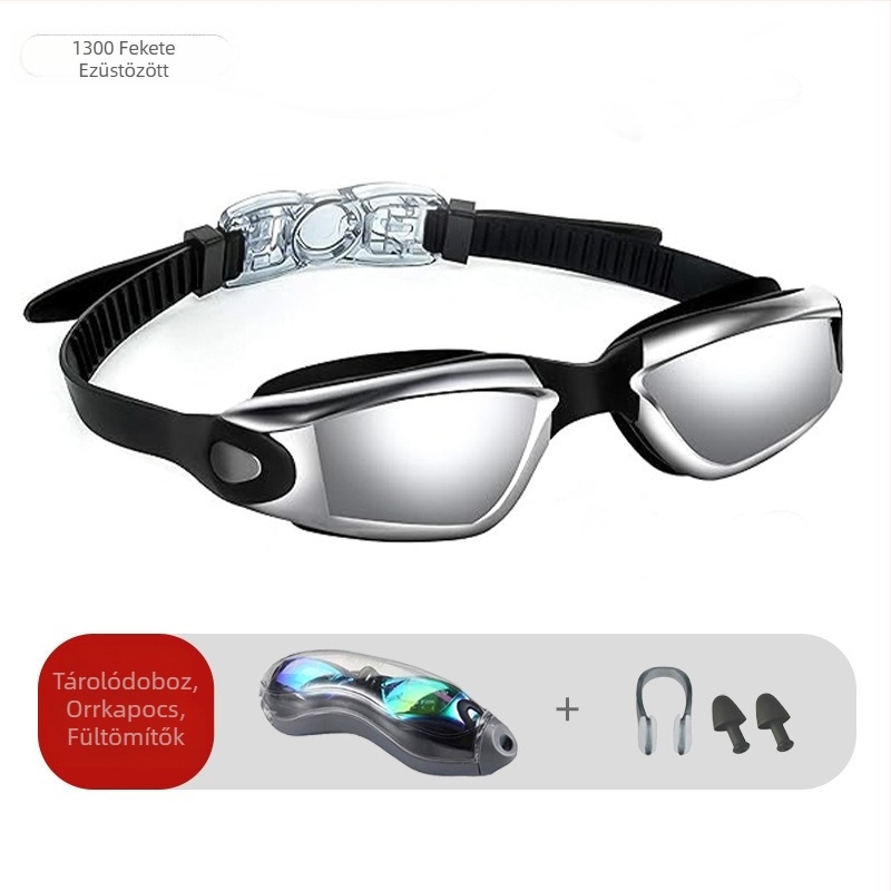 Határokon átnyúló robbanások úszószemüvegek kétrészes szilikon vízálló páramentes HD szemüveg felnőtt unisex úszószemüveg