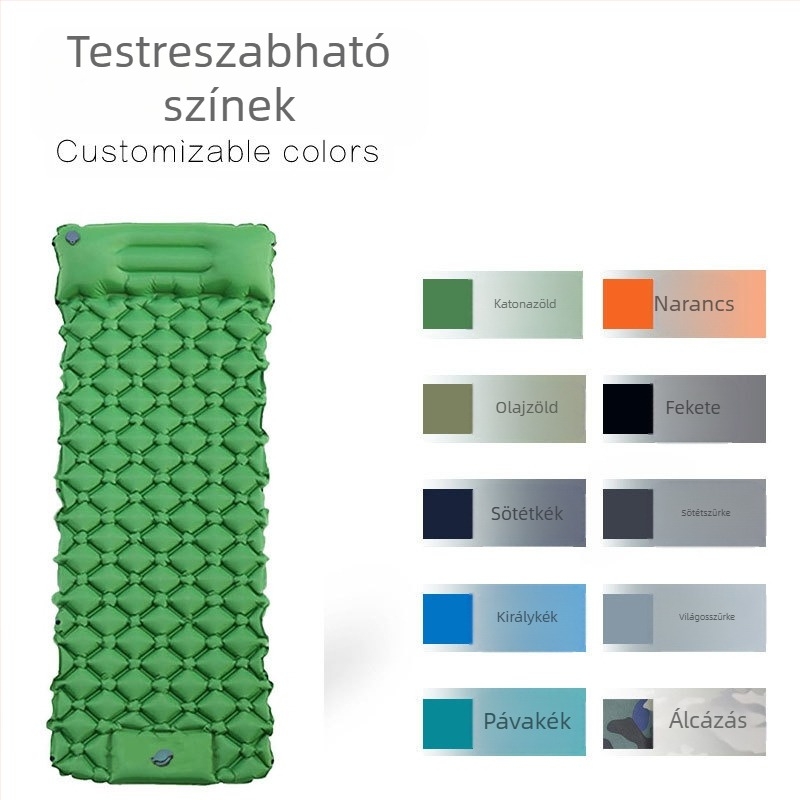 Gyári helyszíni felfújható szőnyeg kültéri automatikus felfújható ágy kemping kemping láb felfújható alvószőnyeg nedvességálló szőnyeg sátor